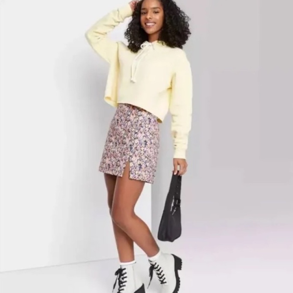 Wild Fable | Floral Mini Pencil Skirt | 0